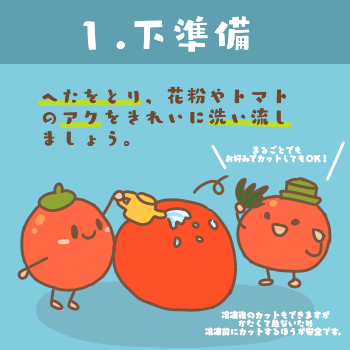 トマトの冷凍保存方法(フルティカ)1